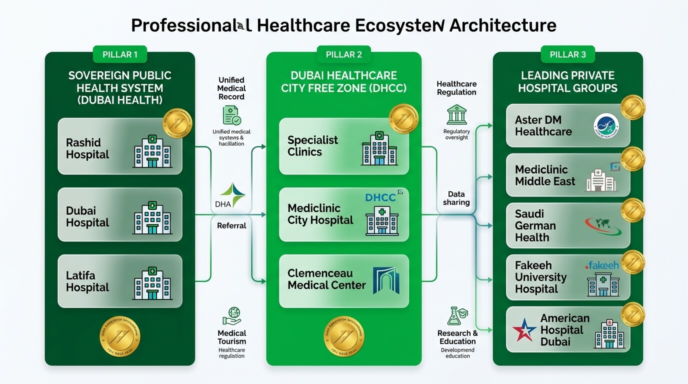 Dubai Major Hospital Systems & Healthcare Networks Architecture