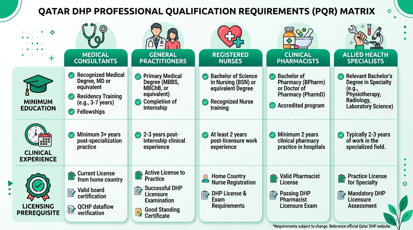 Oman OMSB Qualification Experience Matrix