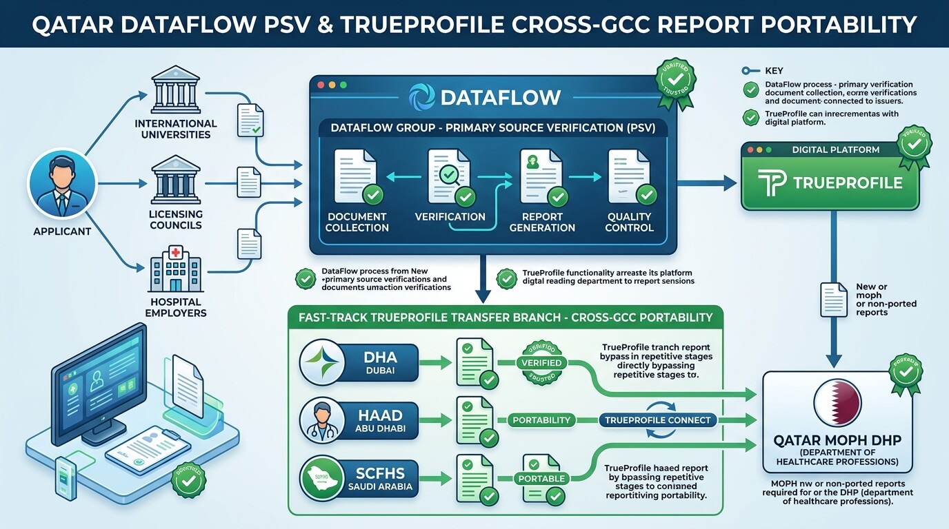 Qatar DataFlow PSV and TrueProfile Portability Flowchart
