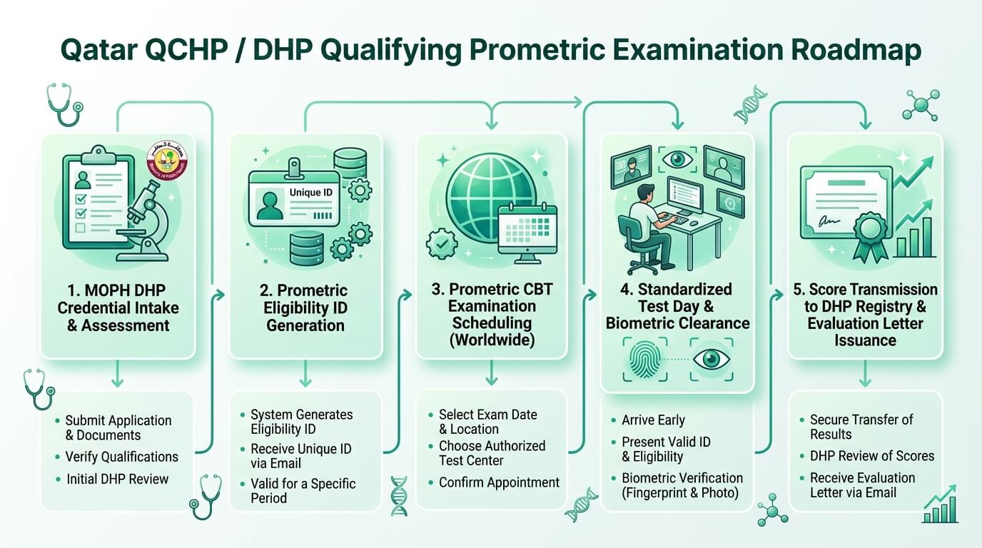 Qatar DHP Prometric Exam Roadmap