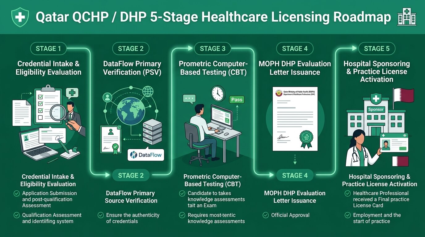 Qatar DHP Healthcare Professional Licensing Roadmap