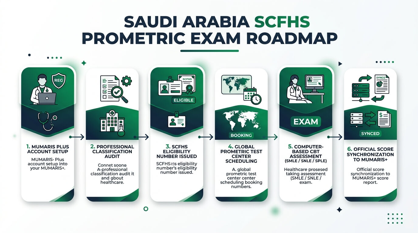 Saudi SCFHS Prometric Exam Roadmap